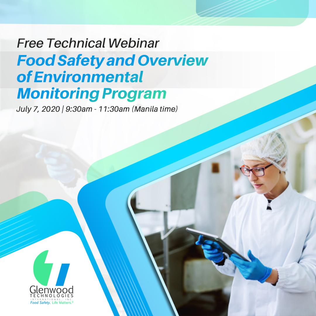 Webinar: Food Safety and Overview of Environmental Monitoring Program