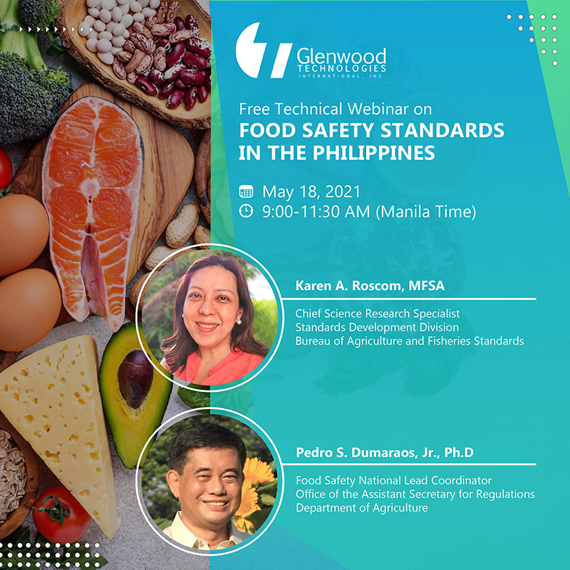 Webinar: Food Safety Standards in the Philippines Resource Speakers